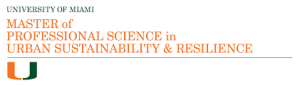 University of Miami Master in Urban Sustainability and Resilience degree logo